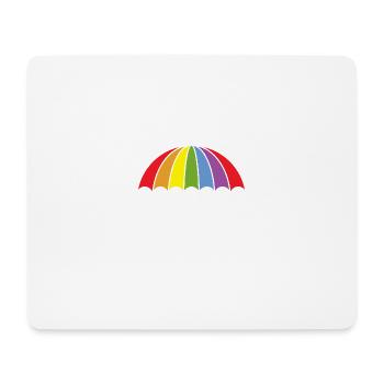 LGBTQ Retro Schirm für Gay Pride - Mousepad (Querformat) - Weiß - Vorne