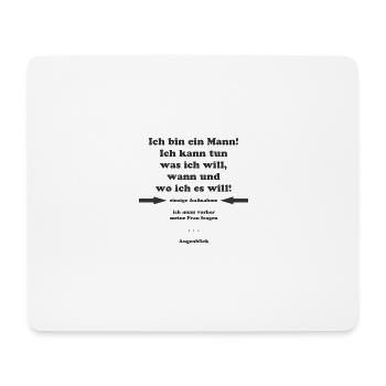 Real man! Gift for the husband - Mouse Pad (horizontal) - white - Front