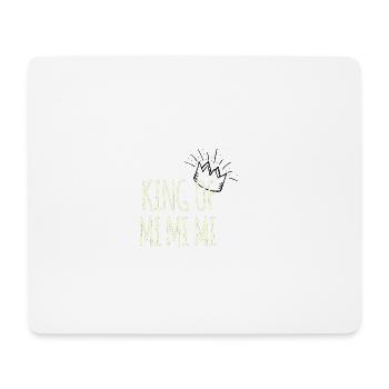 king of mimimi Funny whining humor - Mouse Pad (horizontal) - white - Front