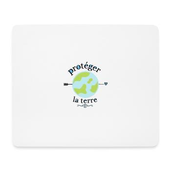 écologie - sauver la planète " protéger la terre" - Tapis de souris (format paysage) - blanc - Devant