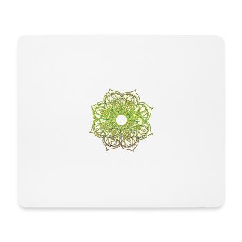 Mandala - Mousepad (Querformat) - Weiß - Vorne