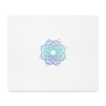 Mandala weiß - Mousepad (Querformat) - Weiß - Vorne