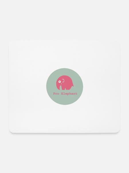 Pro Elephant - Mouse Pad (horizontal) - white