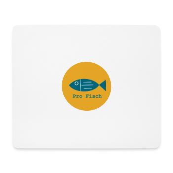 Par poisson, par poisson d’eau douce, par fruit de mer - Tapis de souris (format paysage) - blanc - Devant