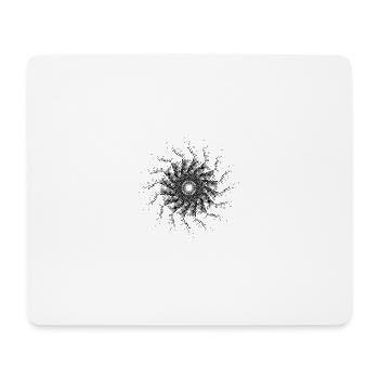 dotted shape gyroscopic polygon pinwheel 16er - Mouse Pad (horizontal) - white - Front