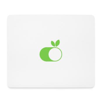Nachhaltigkeit an - Mousepad (Querformat) - Weiß - Vorne