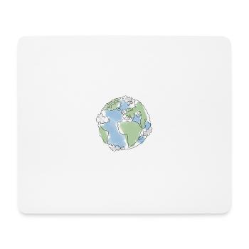 Planet Erde - Mousepad (Querformat) - Weiß - Vorne