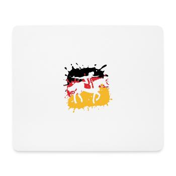 Équitation,Équitation,Course,Illustration - Tapis de souris (format paysage) - blanc - Devant