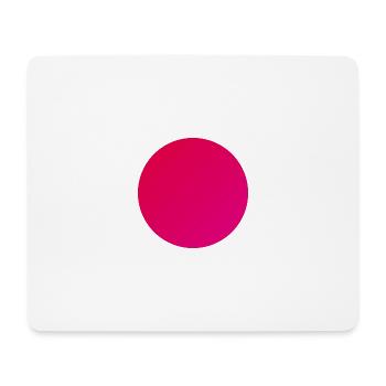 Circle in warm red - Mouse Pad (horizontal) - white - Front