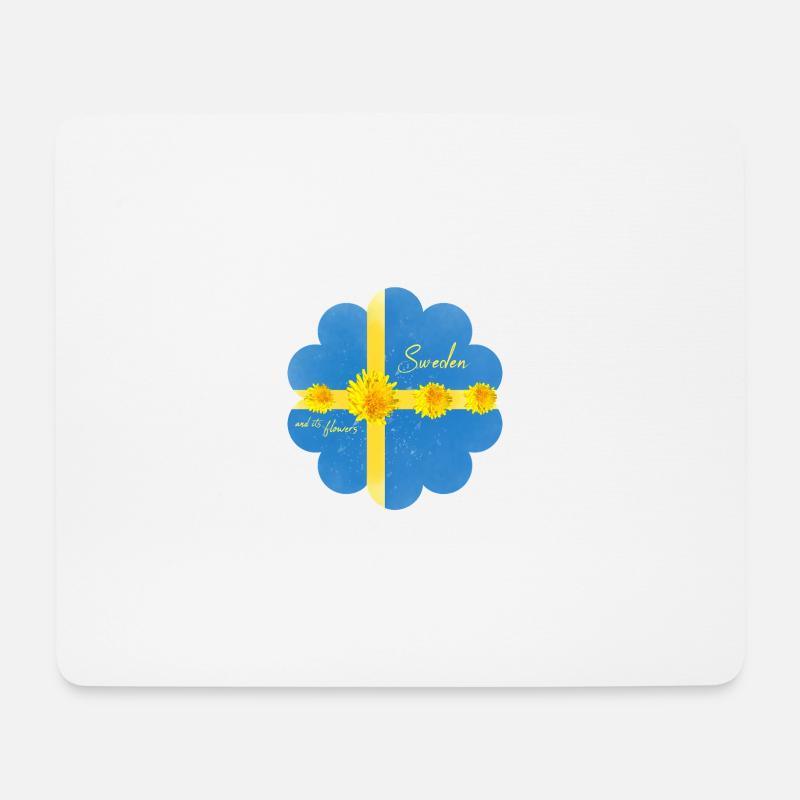 Schweden Blumen Midsommer - Mousepad (Querformat) - Weiß