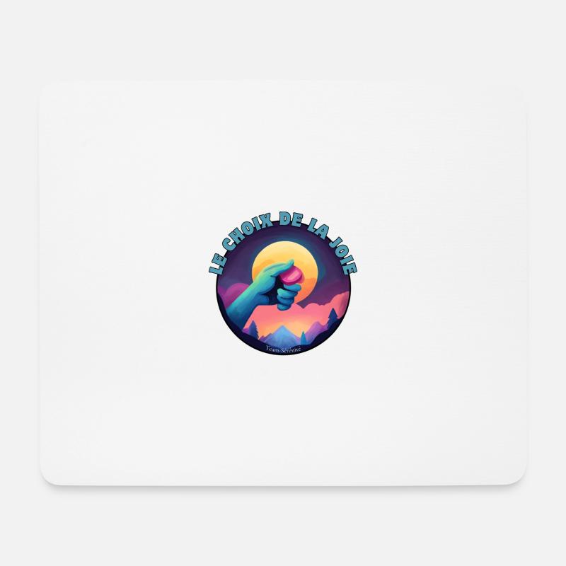 Die Wahl der Freude - Mousepad (Querformat) - Weiß