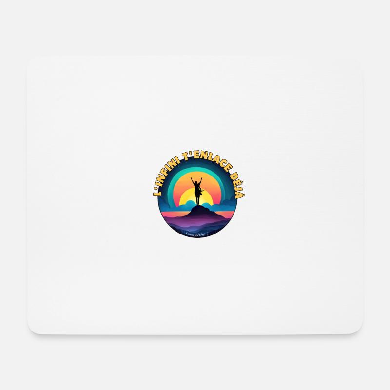 Unendlichkeit umarmt dich bereits - Mousepad (Querformat) - Weiß