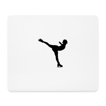 Patinage artistique - Tapis de souris (format paysage) - blanc - Devant