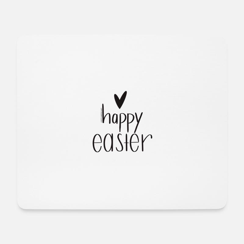 Happy easter - Mousepad (Querformat) - Weiß