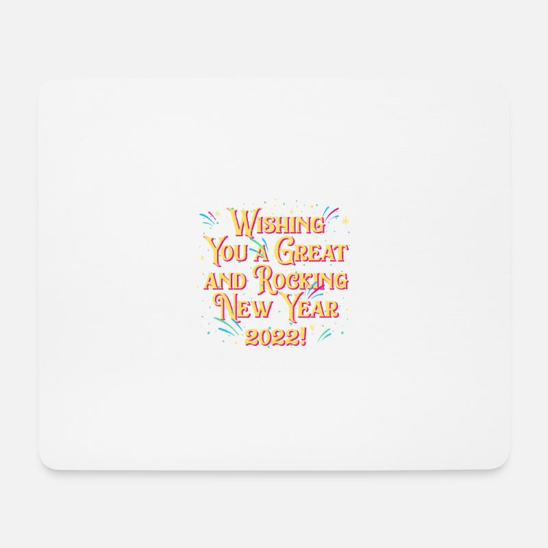 Great and rocking New Year 2022 Motivation Zit - Mouse Pad (horizontal) - white