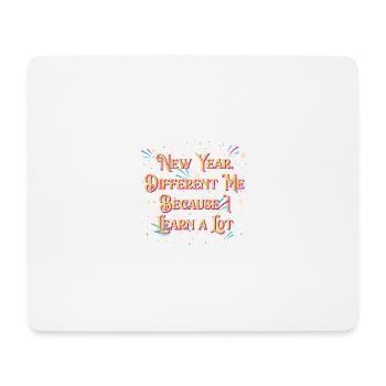 Anders ich, weil ich viel frohes neues Jahr selbst - Mousepad (Querformat) - Weiß - Vorne