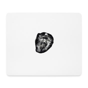 Motocross weiß - Mousepad (Querformat) - Weiß - Vorne