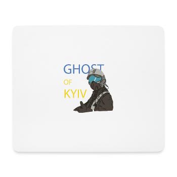 Le fantôme de Kyiv Pilote - Tapis de souris (format paysage) - blanc - Devant