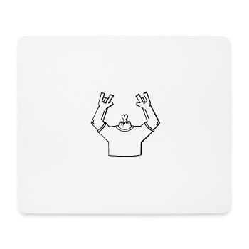 Idée cadeau cadeau sans tête - Tapis de souris (format paysage) - blanc - Devant