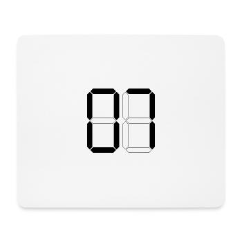 NUMMER 07 Null Sieben Geburtstag Geschenk Digital - Mousepad (Querformat) - Weiß - Vorne