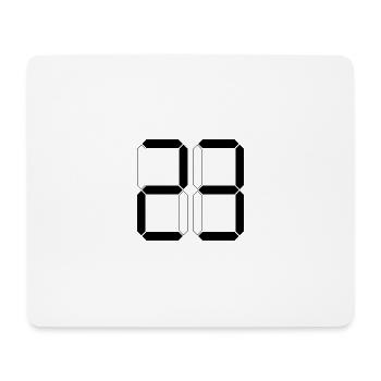 NUMÉRO 23 Vingt-trois Panier Cadeau Digital - Tapis de souris (format paysage) - blanc - Devant