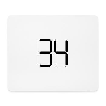 NUMÉRO 34 Trente-quatre Cadeaux Numériques - Tapis de souris (format paysage) - blanc - Devant