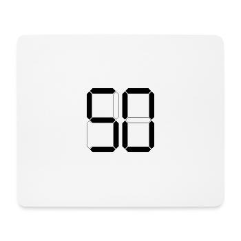 NUMBER 50 Fifty Birthday Gift Digital - Mouse Pad (horizontal) - white - Front