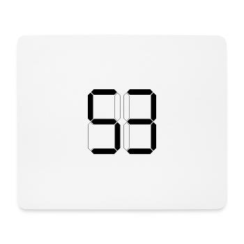 NUMBER 53 Fifty-Three Gift Digital - Mouse Pad (horizontal) - white - Front