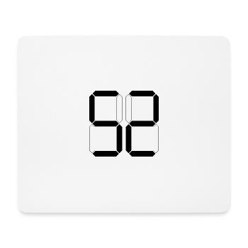 NUMBER 52 Fifty-Two Gift Digital - Mouse Pad (horizontal) - white - Front