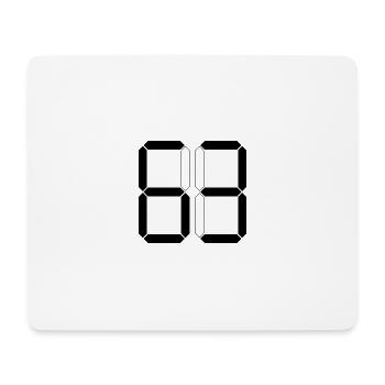 NUMBER 63 Sixty-Three Gift Digital - Mouse Pad (horizontal) - white - Front