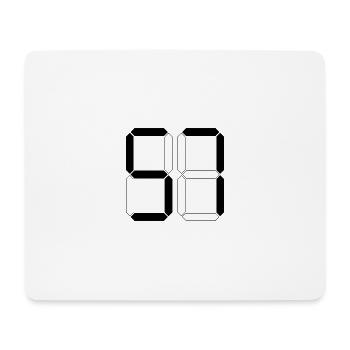 NUMBER 57 Fifty-Seven Gift Digital - Mouse Pad (horizontal) - white - Front