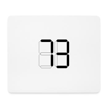 NUMÉRO 73 Soixante-treize Cadeaux Numérique - Tapis de souris (format paysage) - blanc - Devant