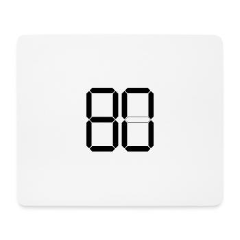 NUMÉRO 80 Quatre-vingts Cadeaux Numériques - Tapis de souris (format paysage) - blanc - Devant