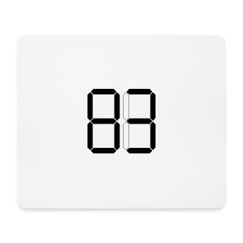NUMBER 83 Eighty-Three Gift Digital - Mouse Pad (horizontal) - white - Front