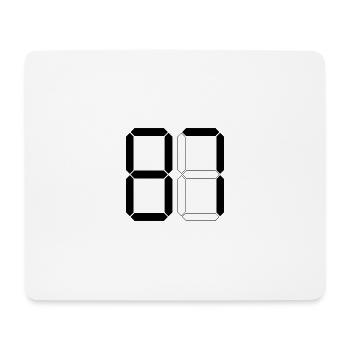 NUMBER 87 Eighty-Seven Gift Digital - Mouse Pad (horizontal) - white - Front