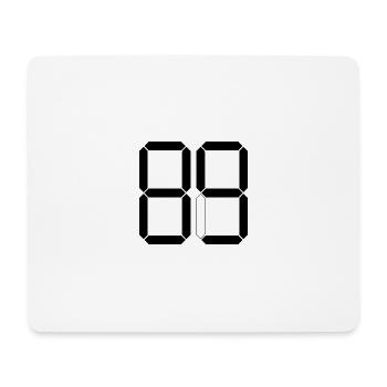 NUMBER 89 Eighty-Nine Gift Digital - Mouse Pad (horizontal) - white - Front