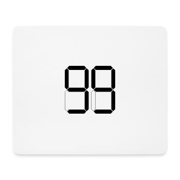 NUMÉRO 99 Quatre-vingt-dix-neuf cadeaux numériques - Tapis de souris (format paysage) - blanc - Devant
