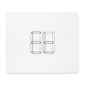 NUMÉRO 17 Cadeau d’anniversaire dix-sept numérique - Tapis de souris (format paysage) - blanc - Devant