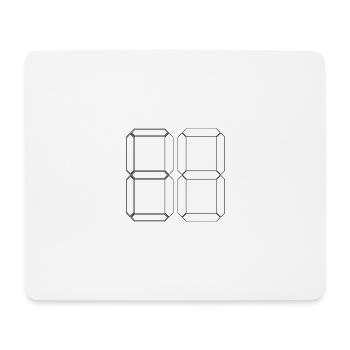 NUMÉRO 18 Dix-huit cadeaux d’anniversaire numérique - Tapis de souris (format paysage) - blanc - Devant