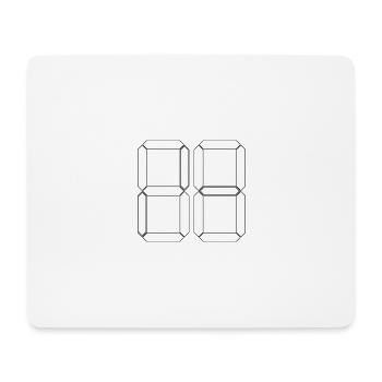NUMÉRO 50 Cinquante Cadeaux d’anniversaire numériques - Tapis de souris (format paysage) - blanc - Devant