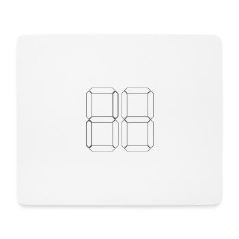 NUMBER 58 Fifty-Eight Gift Digital - Mouse Pad (horizontal) - white - Front