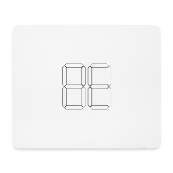 NUMBER 63 Sixty-Three Gift Digital - Mouse Pad (horizontal) - white - Front