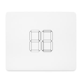 NUMBER 64 Sixty-Four Gift Digital - Mouse Pad (horizontal) - white - Front