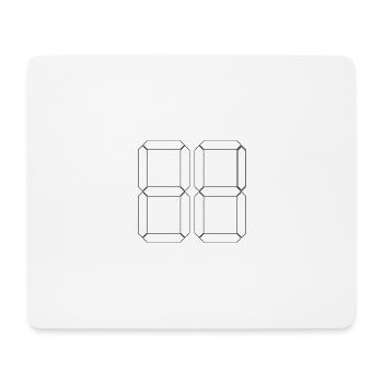 NUMMER 86 Sechsundachtzig Geschenk Digital - Mousepad (Querformat) - Weiß - Vorne