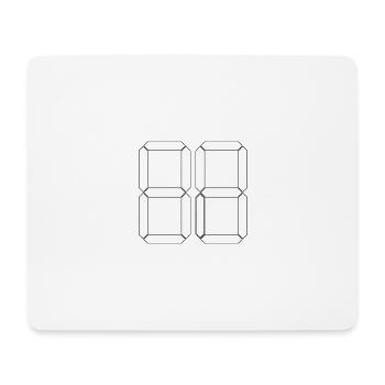NUMMER 89 Neunundachtzig Geschenk Digital - Mousepad (Querformat) - Weiß - Vorne