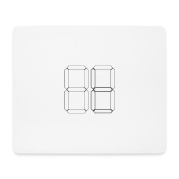 NUMÉRO 87 Quatre-vingt-sept cadeaux numériques - Tapis de souris (format paysage) - blanc - Devant