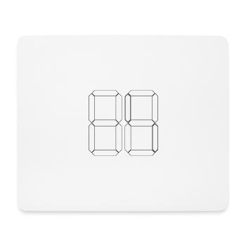 NUMÉRO 82 Quatre-vingt-deux Dons Numérique - Tapis de souris (format paysage) - blanc - Devant