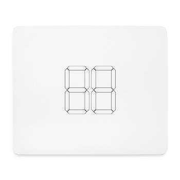 NUMMER 88 Achtundachtzig Geschenk Digital - Mousepad (Querformat) - Weiß - Vorne