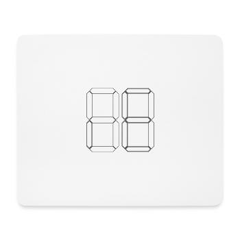 NUMMER 91 Einundneunzig Geschenk Digital - Mousepad (Querformat) - Weiß - Vorne