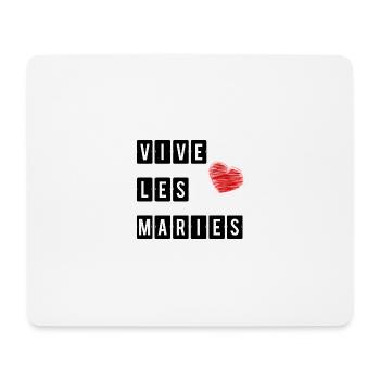 HEIRAT. ES LEBE DIE MARIES. HERZ. ICH LIEBE DICH. ICH LIEBE - Mousepad (Querformat) - Weiß - Vorne